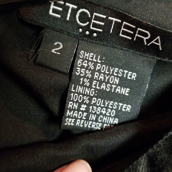 Etcetera size 2 gray lace trim pencil skirt - Picture 5 of 5